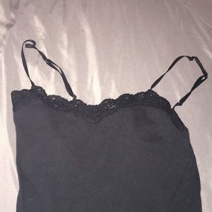 Black tank top